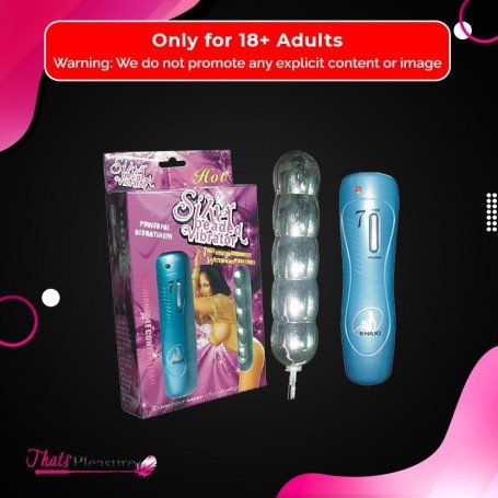 Silver Beaded Anal Vibrator-BIG AD-011