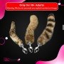 Fox Tail Brown Plated Metal Anal Plugs AD-020