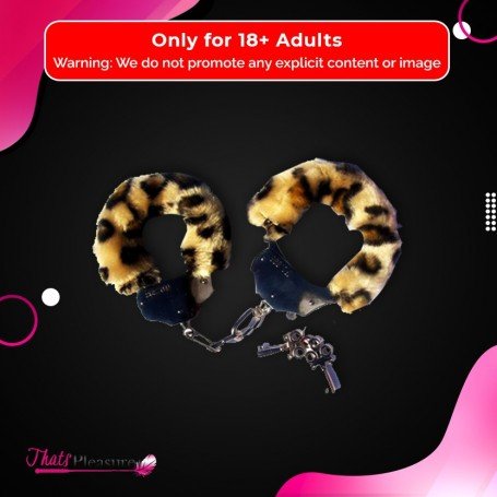 Fetish Fantasy Furry Cuffs in Leopard BDSM-005