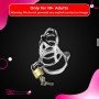 Chastity Steel Lock Device for Men BDSM-010