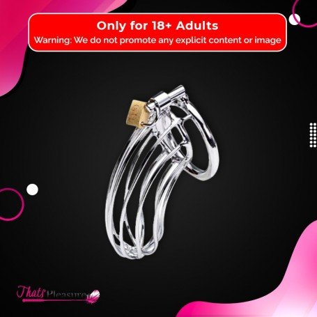 Stainless Steel Iron Wire Male Chastity Lock BDSM-016