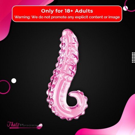 Kiss of Tongue Crystal Glass Dildo Anal Toy GD-002