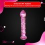 Dotted Purple Glass Dildo GD-006