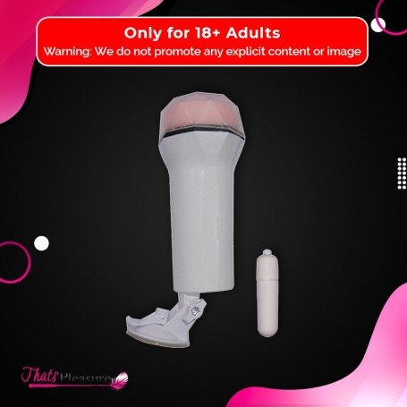 Super Soft Vibrating Male Stroker With Suction MS-048