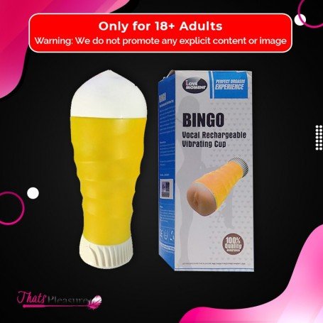 Bingo Vocal Rechargeable Vibrating Cup MS-059