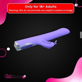 Black T- Transfer Beads Stick Rabbit Vibrator RV-021