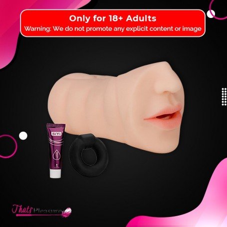 ORAL SILICONE PORTABLE MALE MASTURBATOR MMT-022
