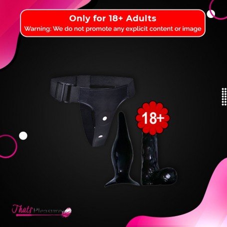 Strap-on Dildo With Anal Butt Plug SO-023