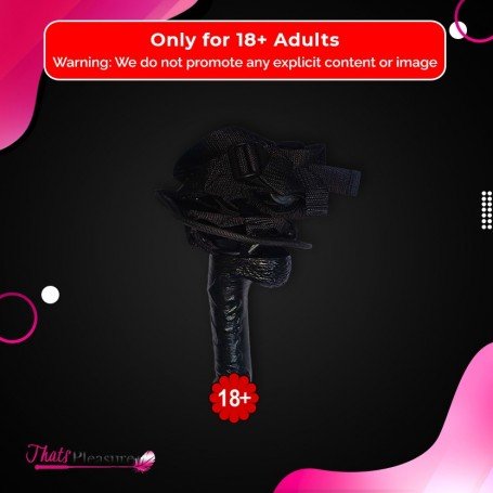 Strap On Dildo Harness with Big Black Dildo Vibrator SO-027