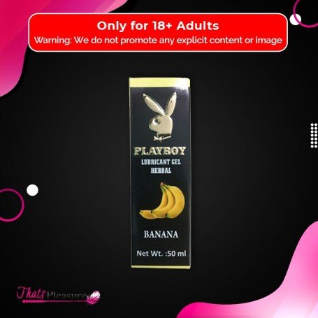 Playboy Lubricant Water Based Gel - Banana Flavoured CGS-031