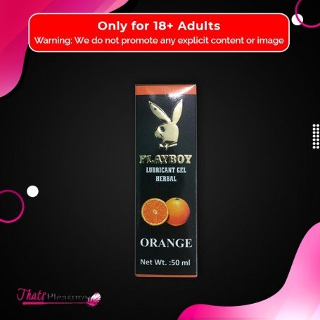 Playboy Lubricant Water Based Gel - Orange Flavoured CGS-033