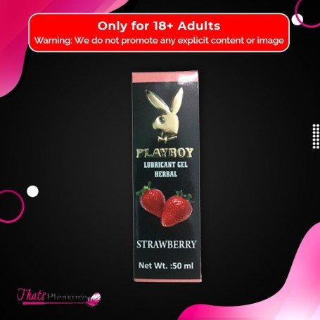 Playboy Lubricant Water Based Gel - Strawberry Flavoured CGS-034
