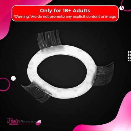 Transparent Hair Finger Fun Function Cock Ring CR-009