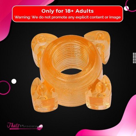 Transparent 4 Tube FingerCock Ring CR-010