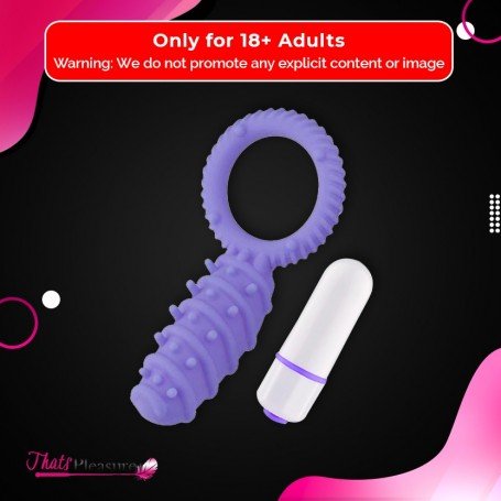 Clitoral Banger Spikes Premium Cockring With Bullet CR-015