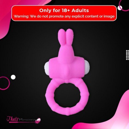 Rabbit Vibrating Penis Ring Blue Lolly CR-018