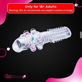 Male Cock Rings Penis Extension With Colourful Beads PES-022
