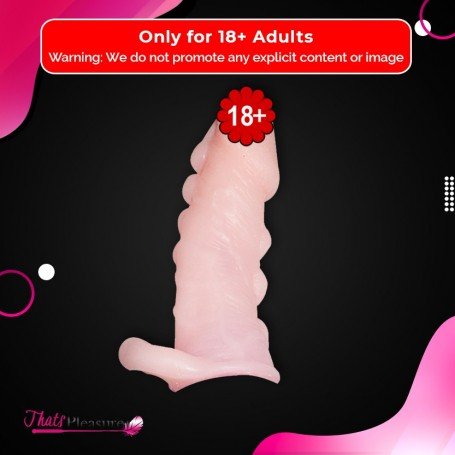 Solid Dotted Head Penis Extension Sleeve Skin Color PES-027