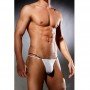 Sexy White Satin Posing Strap Men Underwear MLGST-009