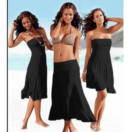 Summer Cover Up Wipe Bosom Strapless Dresses Beachwear WLSW-007